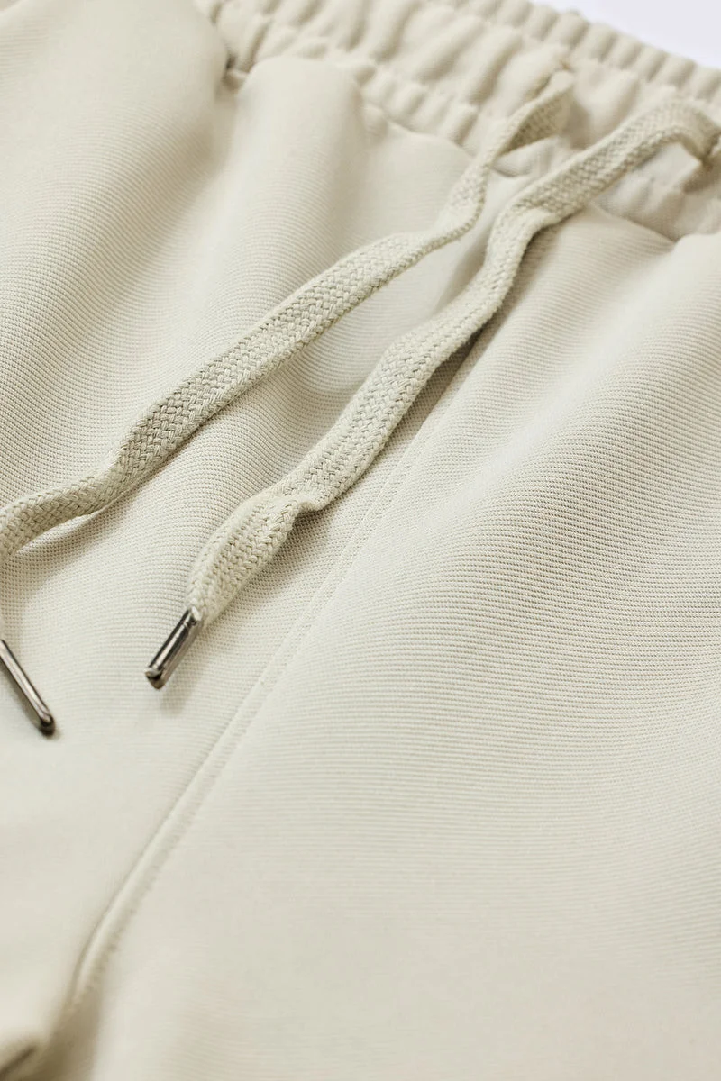 SNITCH Cream Slit Ankle Pants